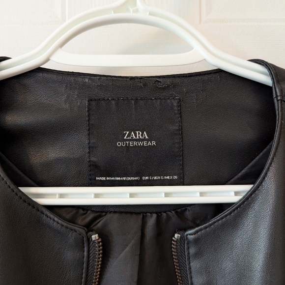 Zara faux leather jacket - Picture 4 of 4
